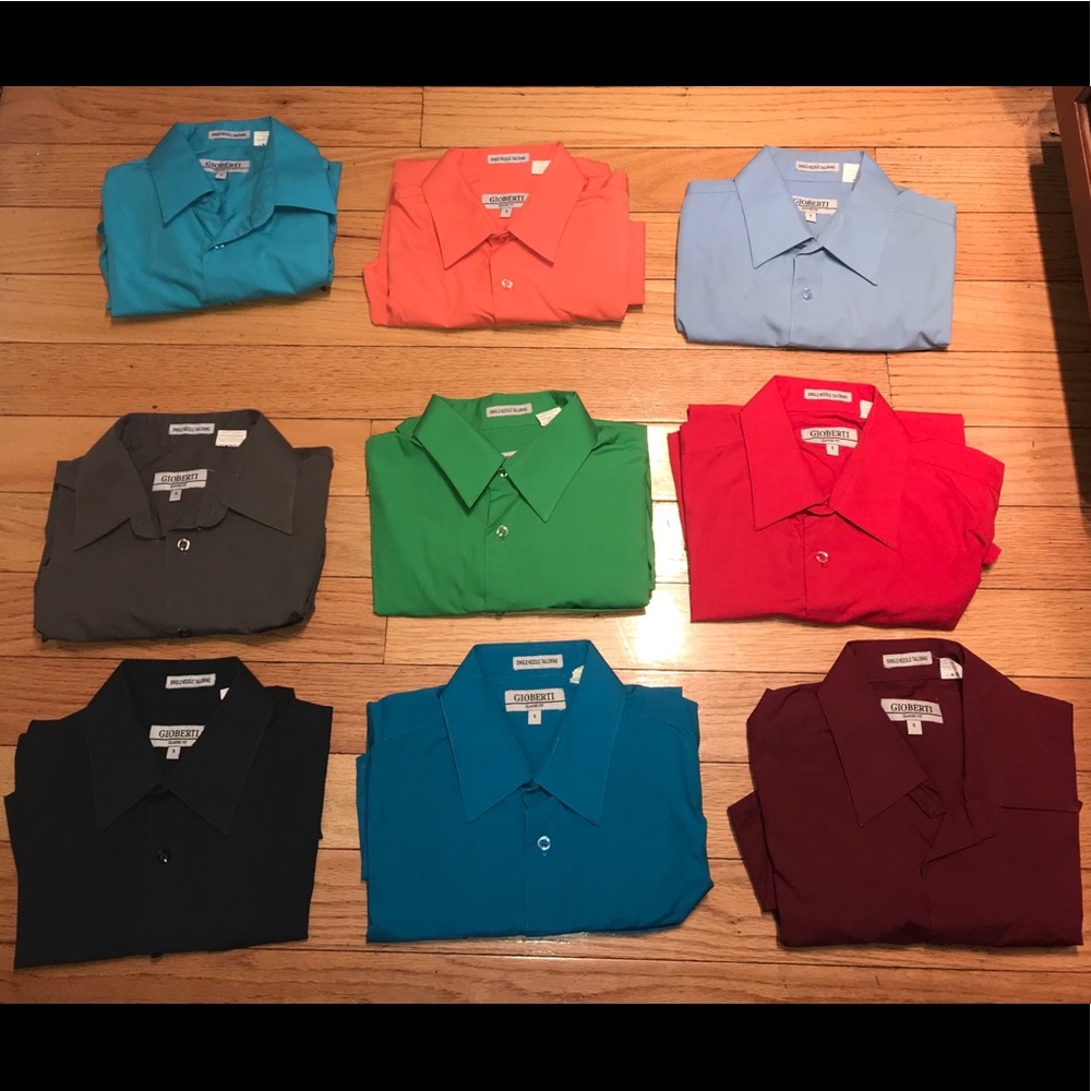 Short sleeve dress shirt lot